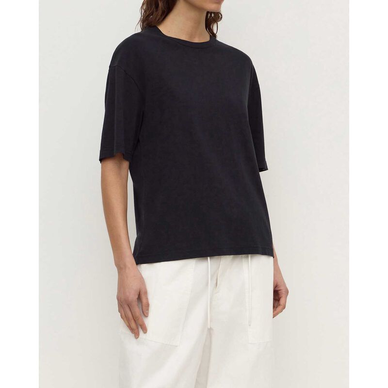 Assembly Label Kira Cotton Hemp Tee True Navy image number 2